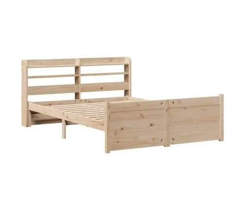 Voodiraam Peatsiga, 140 X 190 cm Männipuit