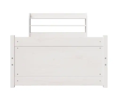 Voodiraam Peatsiga Ilma Madratsita Valge 90X200 Cm