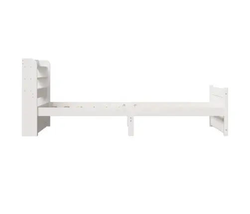 Voodiraam Peatsiga Ilma Madratsita Valge 90X200 Cm