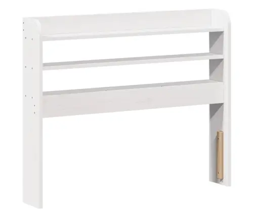 Gultas Rāmis Ar Galvgali Bez Matrača, Balts, 100X200 Cm Vidaxl