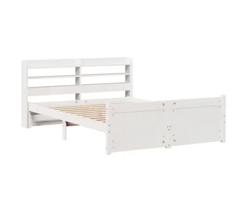 Voodiraam Peatsiga Ilma Madratsita Valge 120X200 Cm