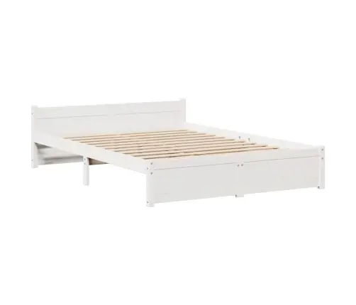 Voodiraam Peatsiga Ilma Madratsita Valge 120X200 Cm