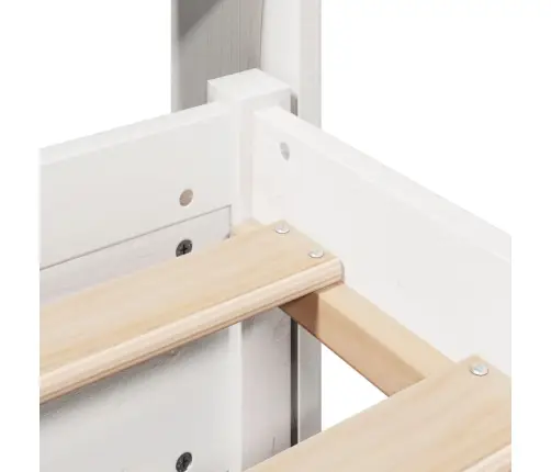 Voodiraam Peatsiga Ilma Madratsita Valge 120X200 Cm