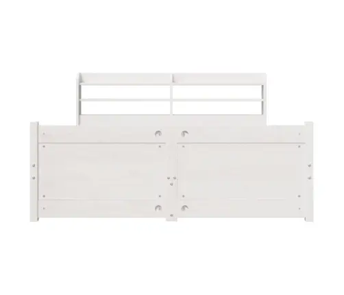 Lovos Rėmas Su Galvūgaliu, Baltas, 150X200cm Pušies Masyvas