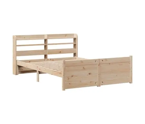 Gultas Rāmis Ar Galvgali, 160X200 Cm, Priedes Masīvkoks Vidaxl