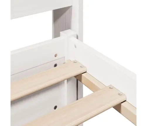 Gultas Rāmis Ar Galvgali Bez Matrača, Balts, 180X200 Cm Vidaxl