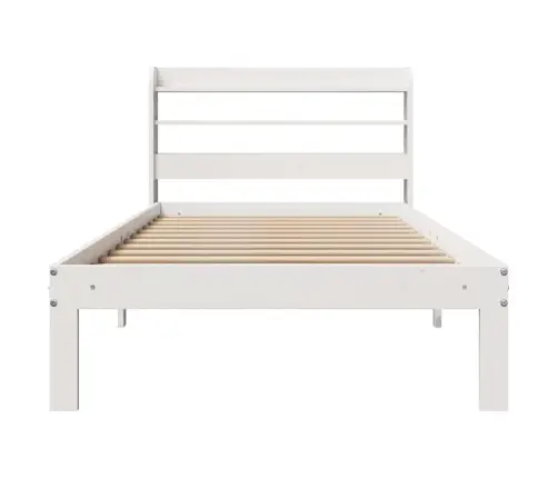 Lovos Rėmas Su Galvūgaliu Be Čiužinio, Baltas, 90X190Cm