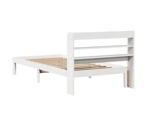 Lovos Rėmas Su Galvūgaliu Be Čiužinio, Baltas, 90X190Cm