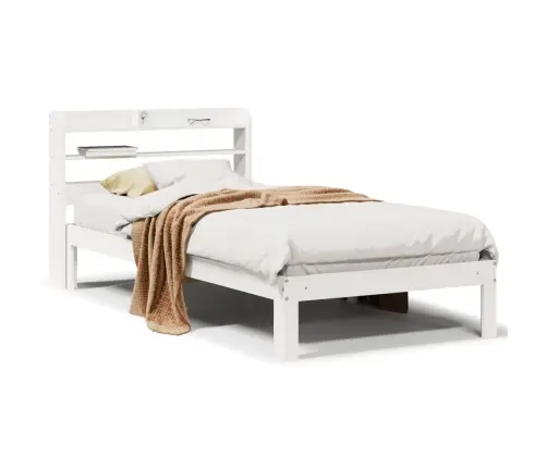 Lovos Rėmas Su Galvūgaliu Be Čiužinio, Baltas, 90X200Cm