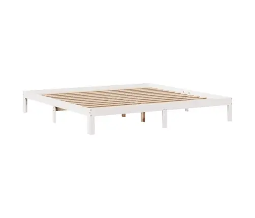 Lovos Rėmas Su Galvūgaliu Be Čiužinio, Baltas, 200X200Cm