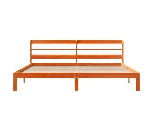 Lovos Rėmas Be Čiužinio, Vaško Rudas, 180X200cm Pušies Masyvas