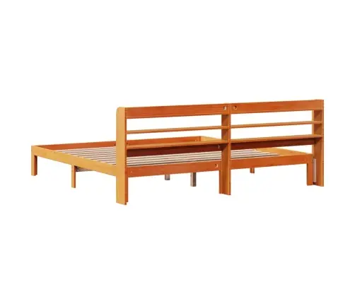 Lovos Rėmas Be Čiužinio, Vaško Rudas, 180X200cm Pušies Masyvas