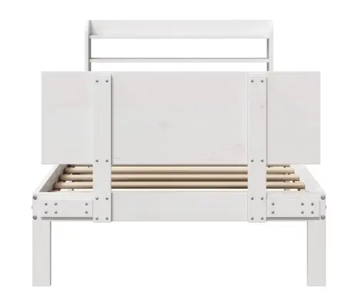 Lovos Rėmas Su Galvūgaliu Be Čiužinio, Baltas, 90X190Cm