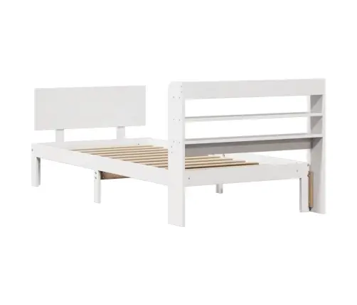 Lovos Rėmas Su Galvūgaliu Be Čiužinio, Baltas, 90X190Cm