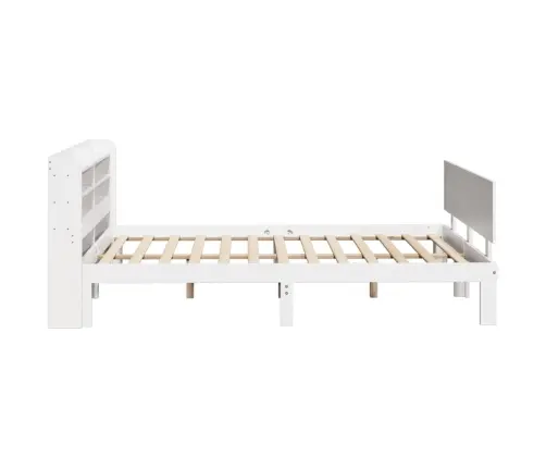 Voodiraam Peatsiga Ilma Madratsita Valge 140X200 Cm