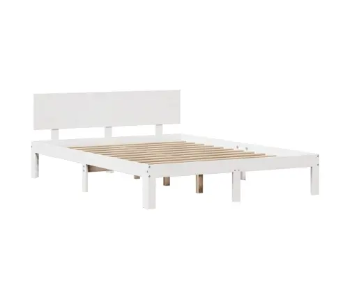 Voodiraam Peatsiga Ilma Madratsita Valge 140X200 Cm