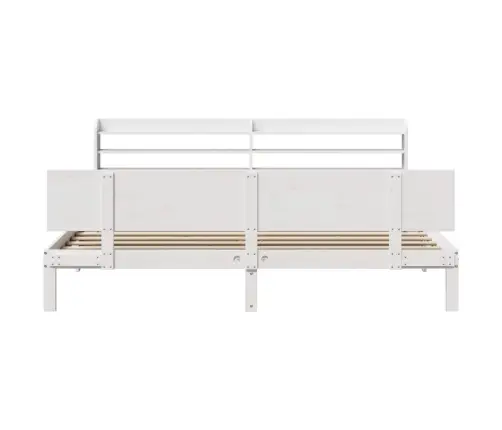 Lovos Rėmas Su Galvūgaliu Be Čiužinio, Baltas, 200X200Cm