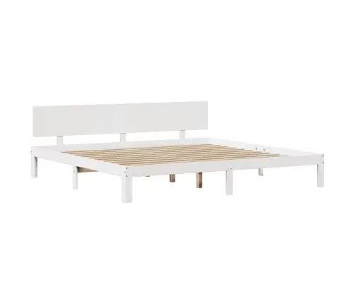 Lovos Rėmas Su Galvūgaliu Be Čiužinio, Baltas, 200X200Cm