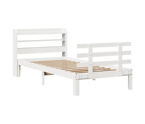 Lovos Rėmas Su Galvūgaliu Be Čiužinio, Baltas, 90X190Cm