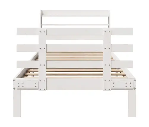 Lovos Rėmas Su Galvūgaliu Be Čiužinio, Baltas, 90X190Cm