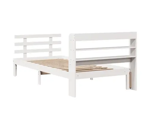 Lovos Rėmas Su Galvūgaliu Be Čiužinio, Baltas, 90X190Cm