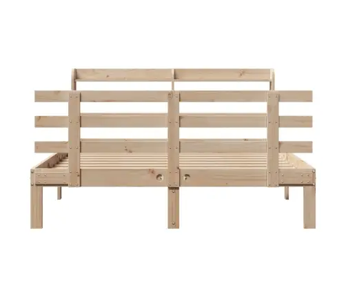 Voodiraam Peatsiga, 140 X 190 cm Männipuit