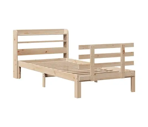Lovos Rėmas Su Galvūgaliu, 90X200cm Pušies Medienos Masyvas