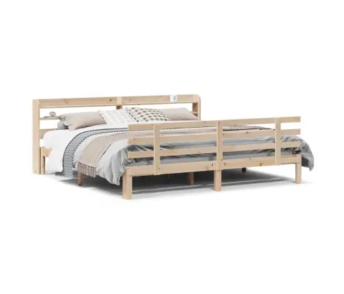 Lovos Rėmas Su Galvūgaliu, 180X200cm Pušis