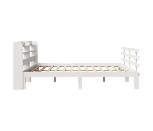 Gultas Rāmis Ar Galvgali Bez Matrača, Balts, 180X200 Cm Vidaxl