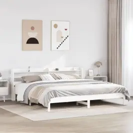 Lovos Rėmas Be Čiužinio, Baltas, 180X200cm Pušies Masyvas