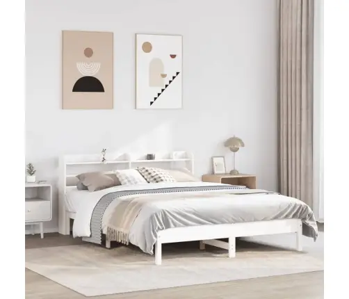 Lovos Rėmas Be Čiužinio, Baltas, 160X200cm Pušies Masyvas