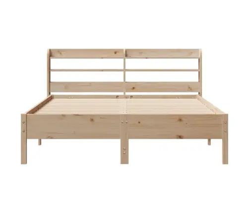 Gulta Bez Matrača, 140X200 Cm, Priedes Masīvkoks Vidaxl