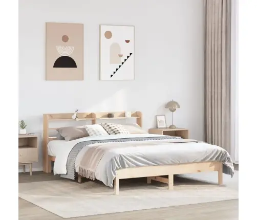 Gulta Bez Matrača, 140X200 Cm, Priedes Masīvkoks Vidaxl