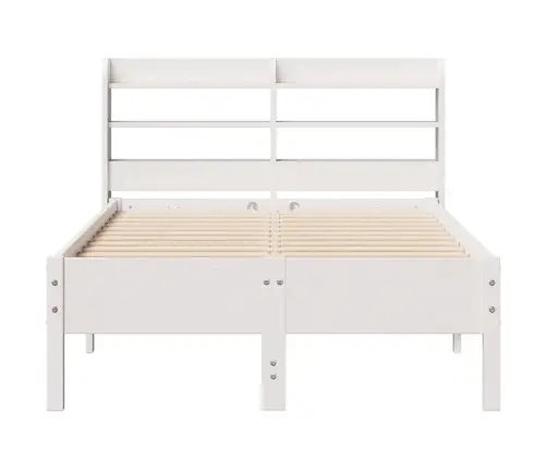 Gulta Bez Matrača, Balts, 90X190 Cm, Priedes Masīvkoks Vidaxl