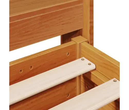 Voodiraam Ilma Madratsita, Vahapruun, 75 X 190 cm Männipuit