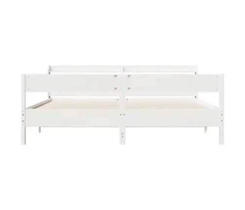 Lovos Rėmas Be Čiužinio, Baltas, 200X200cm Pušies Masyvas