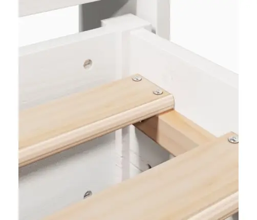 Lovos Rėmas Be Čiužinio, Baltas, 200X200cm Pušies Masyvas