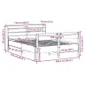 Lovos Rėmas Be Čiužinio, Baltas, 160X200cm Pušies Masyvas