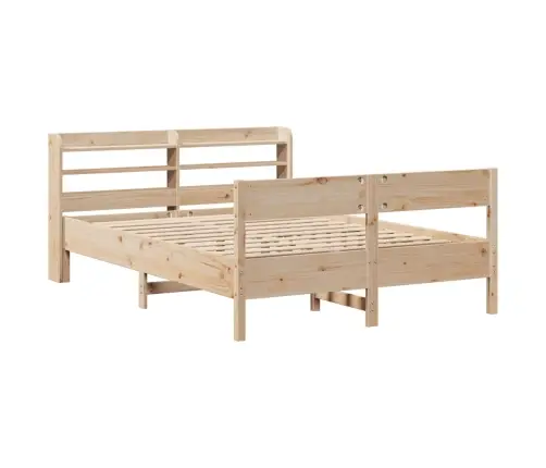 Gulta Bez Matrača, 140X200 Cm, Priedes Masīvkoks Vidaxl