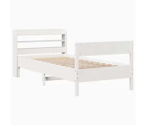 Lovos Rėmas Be Čiužinio, Balta, 90X190cm Pušies Masyvas