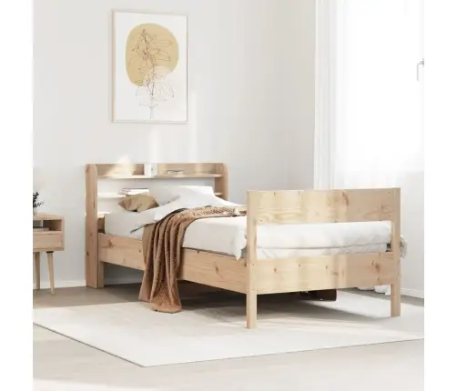 Gulta Bez Matrača, 75X190 Cm, Priedes Masīvkoks Vidaxl