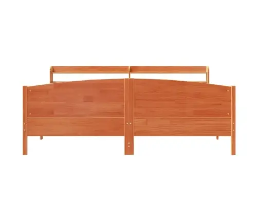 Voodiraam Ilma Madratsita, Vahapruun, 200 X 200 cm Männipuit