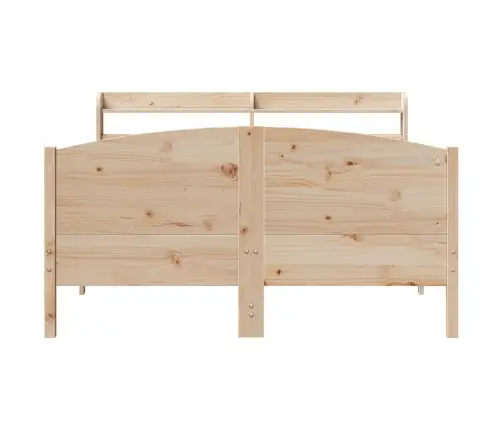 Gulta Bez Matrača, 140X190 Cm, Priedes Masīvkoks Vidaxl