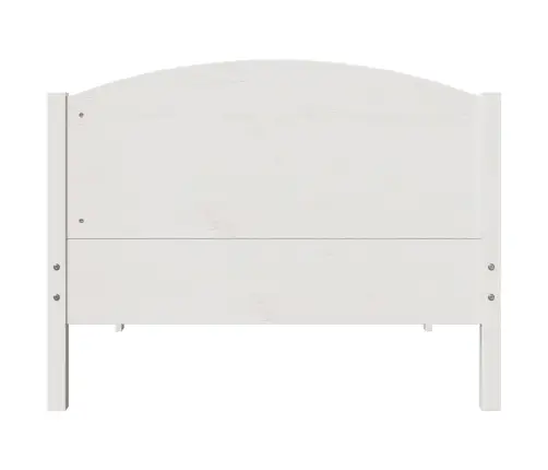 Gulta Bez Matrača, Balts, 90X200 Cm, Priedes Masīvkoks Vidaxl