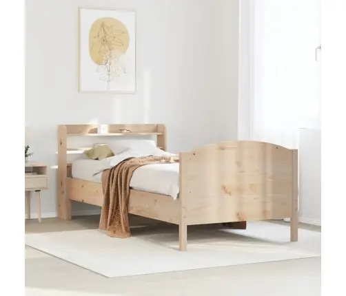 Gulta Bez Matrača, 75X190 Cm, Priedes Masīvkoks Vidaxl