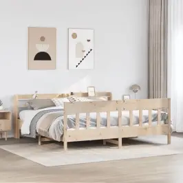 Gulta Bez Matrača, 200X200 Cm, Priedes Masīvkoks Vidaxl