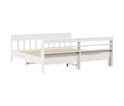 Lovos Rėmas Be Čiužinio, Baltas, 200X200cm Pušies Masyvas