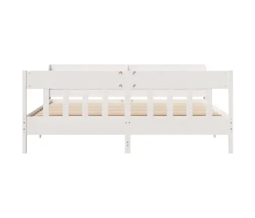 Voodiraam Ilma Madratsita, Valge, 180 X 200 cm Männipuit