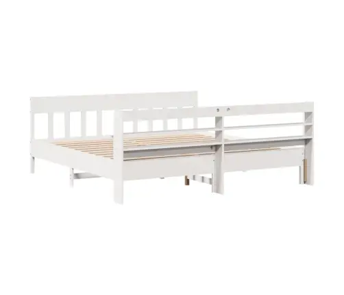 Voodiraam Ilma Madratsita, Valge, 180 X 200 cm Männipuit