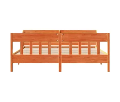 Voodiraam Ilma Madratsita, Vahapruun, 180 X 200 cm Männipuit